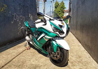  Jual Kawasaki Ninja  ZX 14 R putih (full papper)