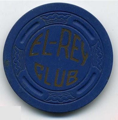 1946 Navy Blue $5 El Rey Chip