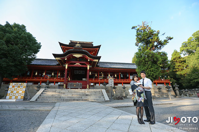 石清水八幡宮のお宮参り出張撮影