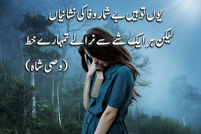 2 Lines Urdu Poetry Wasi Shah