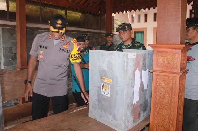 Dandim 0726/Sukoharjo bersama Kapolres Kunjungi Beberapa TPS di Wilayah Kabupaten Sukoharjo