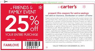 Free Printable Carter's Coupons