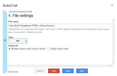Cara Membuat Bukti Cetak Pendaftaran PPDB Online Otomatis dengan Google Form dan Google Spreadsheets