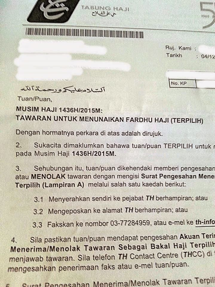 DUNIA FIRDAUS: Surat Tawaran Haji