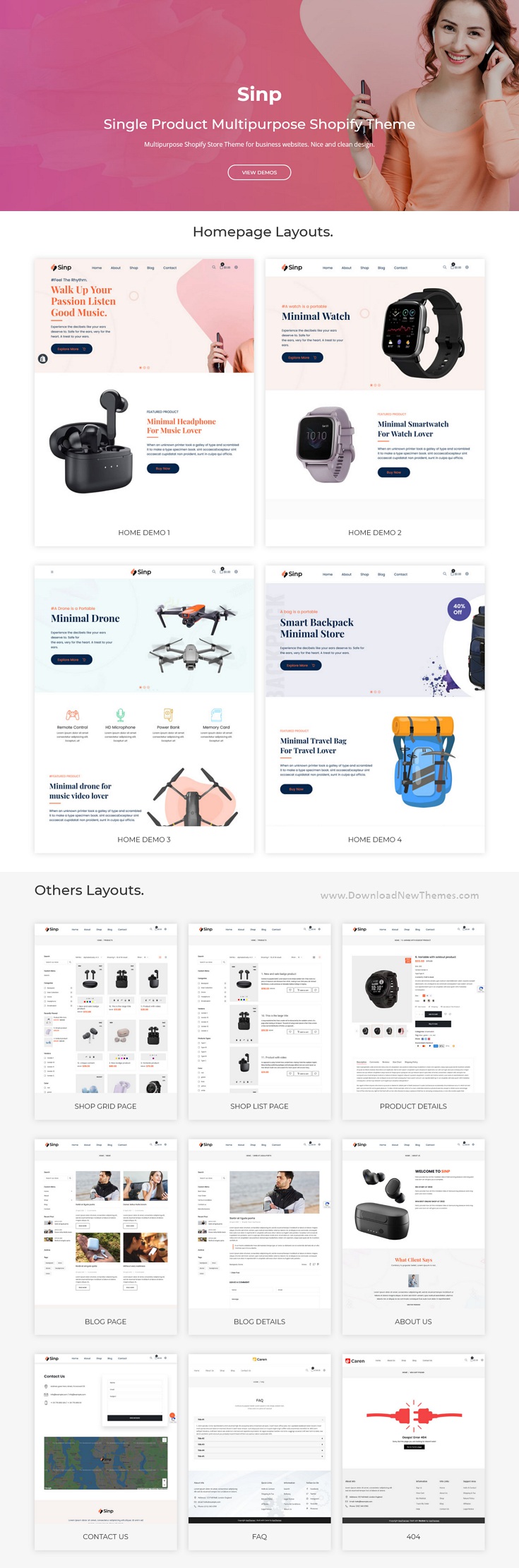 Single Product Multipurpose Shopify Theme