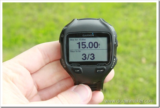 Garmin FR910XT Interval Workout Garmin FR910XT Interval Workout
