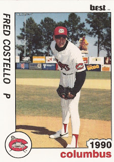 Fred Costello 1990 Columbus Mudcats card