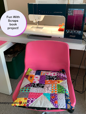Fun with Scraps book scrap project sewing chair pad