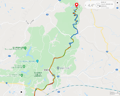 金沢～三国山キャンプ場　南側ルート