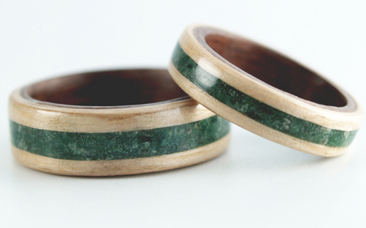 There's is the outthere alternative of actually rather fancy wooden rings