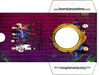 Descendants Party  Free Printable CD Case.