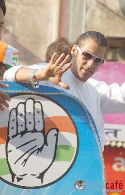 Salman Khan Campaigns for Priya Dutt Pics