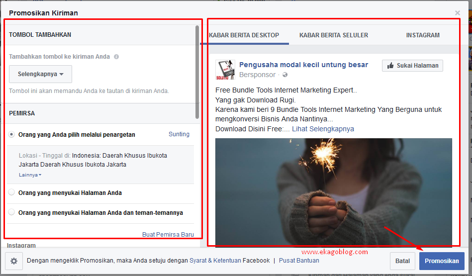 Cara Promosi Facebook Ads