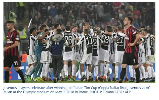 Juventus Crush AC Milan 4-0 To Win Fourth Consecutive Italian Cup Title