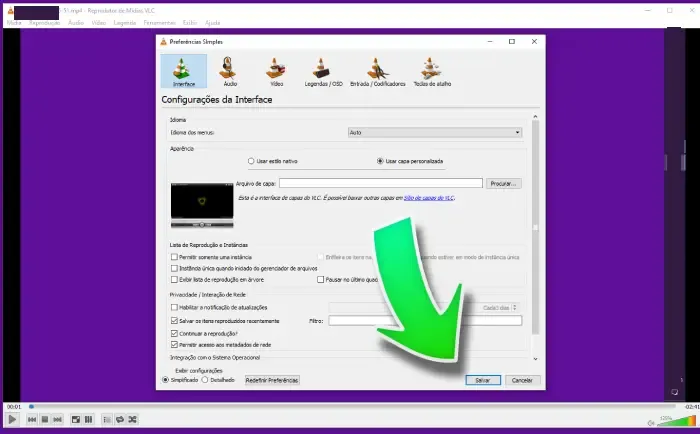 tela vlc passo 7