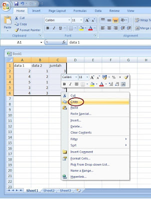 Cara Mengkopy Cell di MS Excel Dengan Mudah