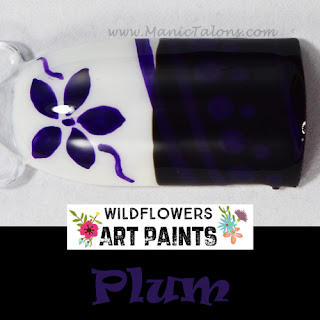 Wildflowers Nail Art Paint Plum