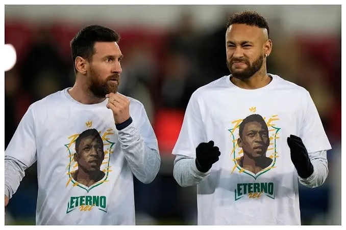 Eternal King: Messi, Neymar Lead PSG Stars To Honour Departed Football Icon Pele