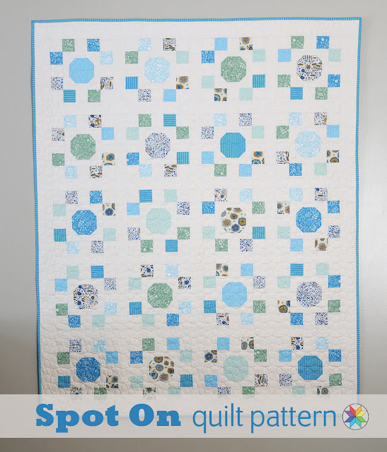 Spot On quilt pattern by Andy Knowlton of A Bright Corner - a layer cake and fat quarter pattern in four sizes