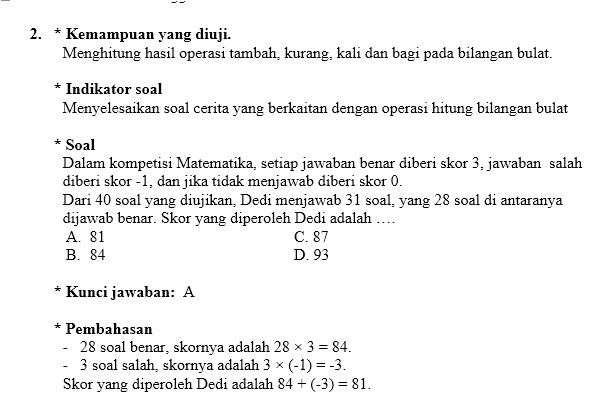 Soal Latihan UN Matematika Kelas IX SMP  Imron