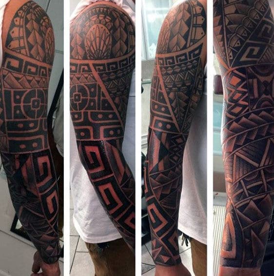 Mangas de tatuagens tribal - 40 fotos e modelos masculinos