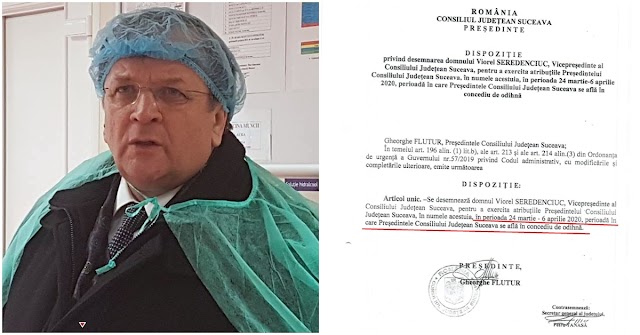 În plină criză, Gheorghe Flutur și-a luat concediu de odihnă înainte de a fi confirmat oficial cu Covid-19