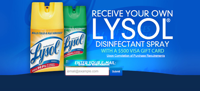 Rewardz - Get $500 Visa Gift Card with Lysol Disinfectant Spray (USA)