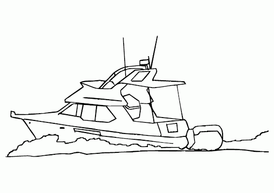 Mewarnai Gambar Kapal Kecil