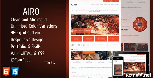 AIRO - Clean and Minimalist One Page Theme