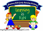 Illustration of a PreSchool Logo wth Children Playing (illustration vector design school logo academy institution pre school children child image drawing colored girl boy playing )