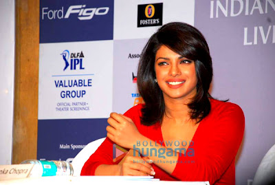 Priyanka and Sachin at IPL screening event image