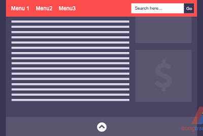 Membuat Menu + Kolom Search Melayang Saat di Scroll Tanpa jQuery