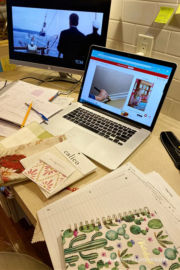 Messy Kitchen Desk