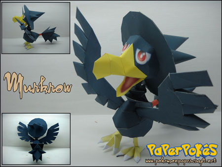 Pokemon Murkrow Papercraft