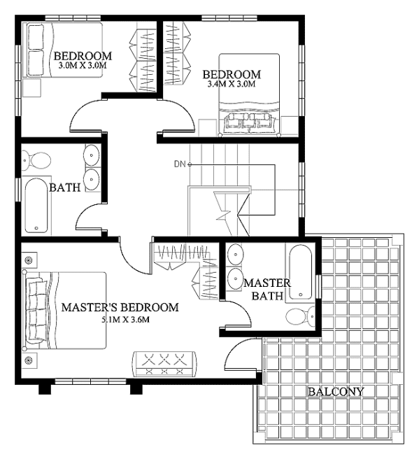 50 IMAGES OF 15 TWO STOREY MODERN HOUSES WITH FLOOR PLANS AND ...  MHD-2012004. PLAN DETAILS