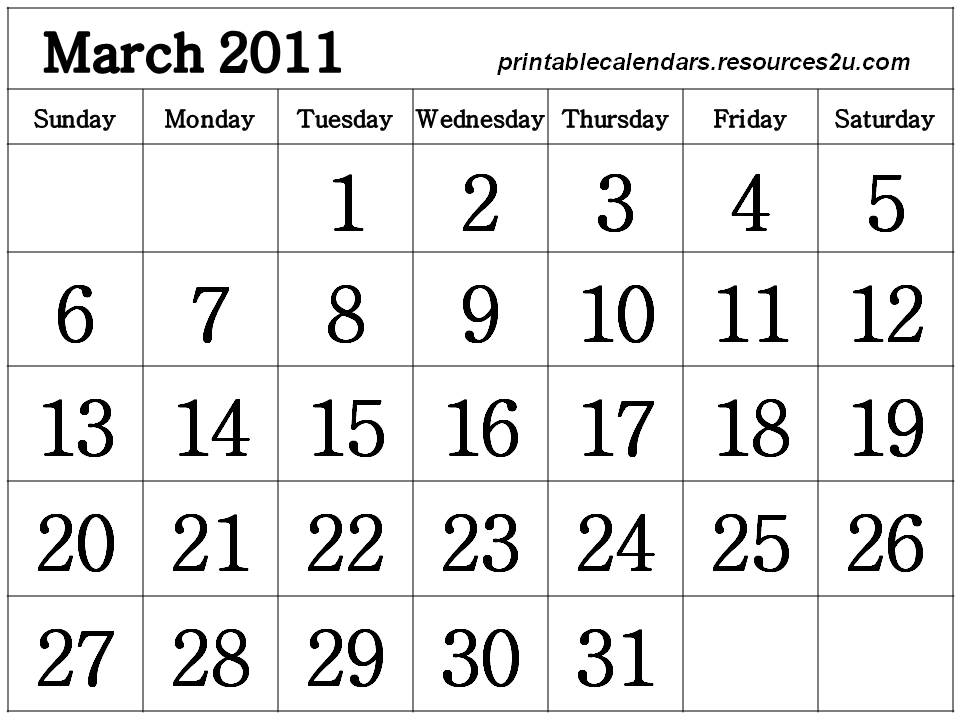 calendars march 2011. calendars for march 2011.