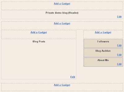 Blogger layout with extra add a gadget