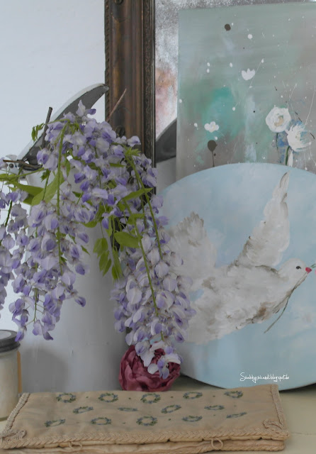 Shabby Chic romantische Blumen Malerei