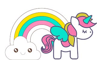 Clipart de Unicornios para Scrapbook. 