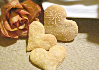 Heart Shaped Parmesan Crackers