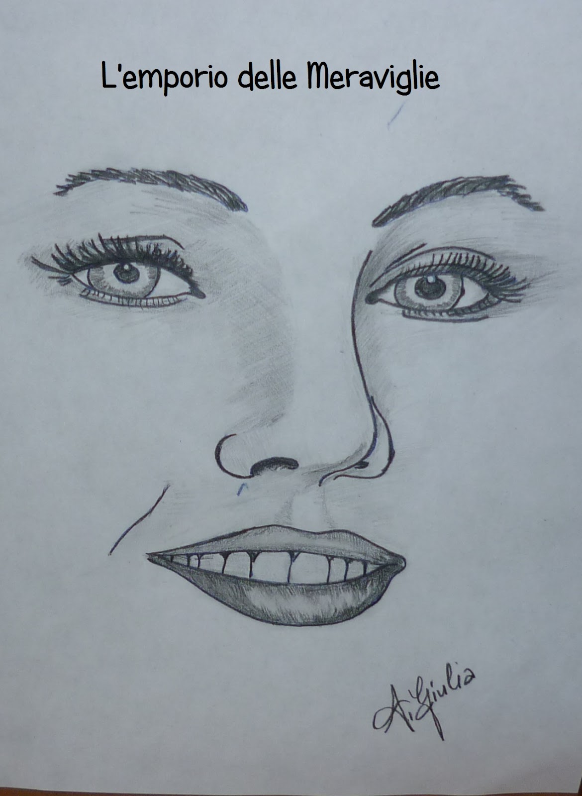 Imparare a disegnare un volto significa costruire muniti soltanto di un foglio di carta e una matita quindi in una dinamica bi dimensionale qualcosa che