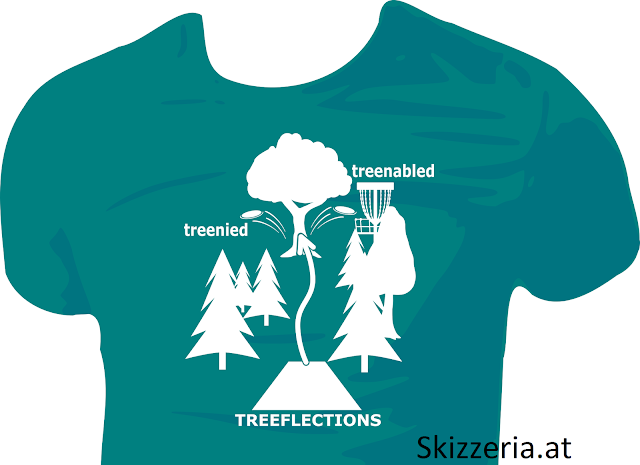 Disc Golf Shirt Treeflections treenabled treenied