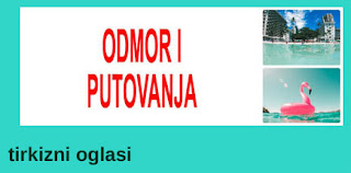 15 - ODMOR I PUTOVANJA TIRKIZNI OGLASI