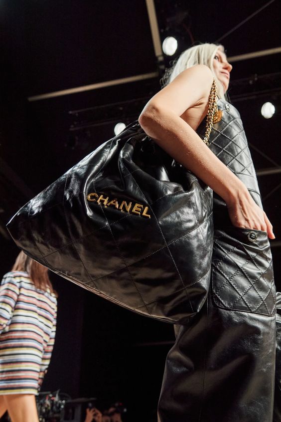 chanel trash bag