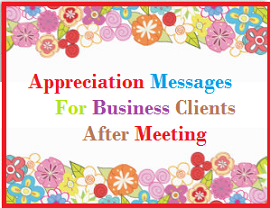 Thank You Messages! : Business Clients