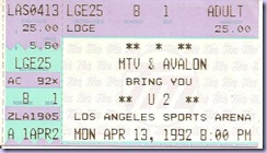 1992 04.13 U2 The L.A. Sports Arena