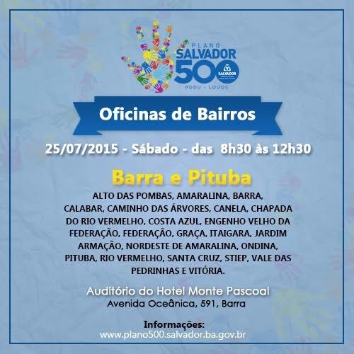 Oficina de Bairros - Dia 25 no Hotel Monte Pascoal