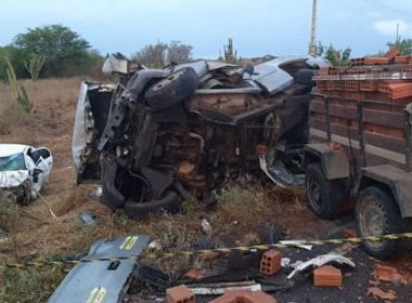 Três pessoas morrem após acidente na BA-120, entre Queimadas e Santaluz-BA