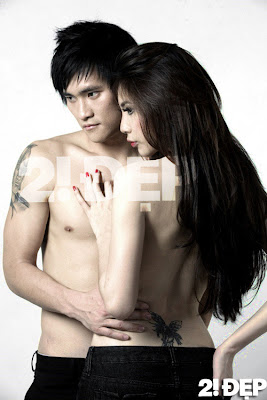 Thuy Tien and cong vinh nude