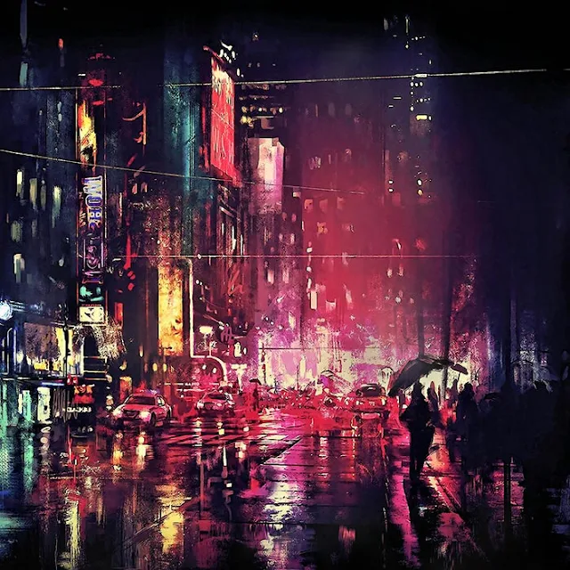 New York Street Night Scene Wallpaper Engine